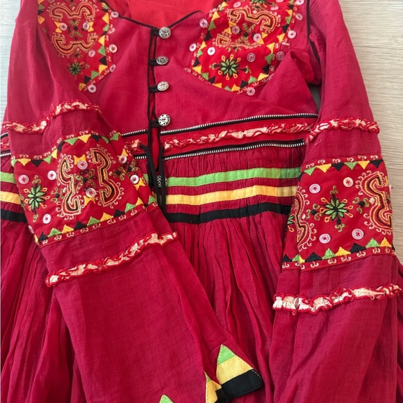 Paul Ropp Unique Embroidered Boho Tunic Top Size 2 - Picture 3 of 4